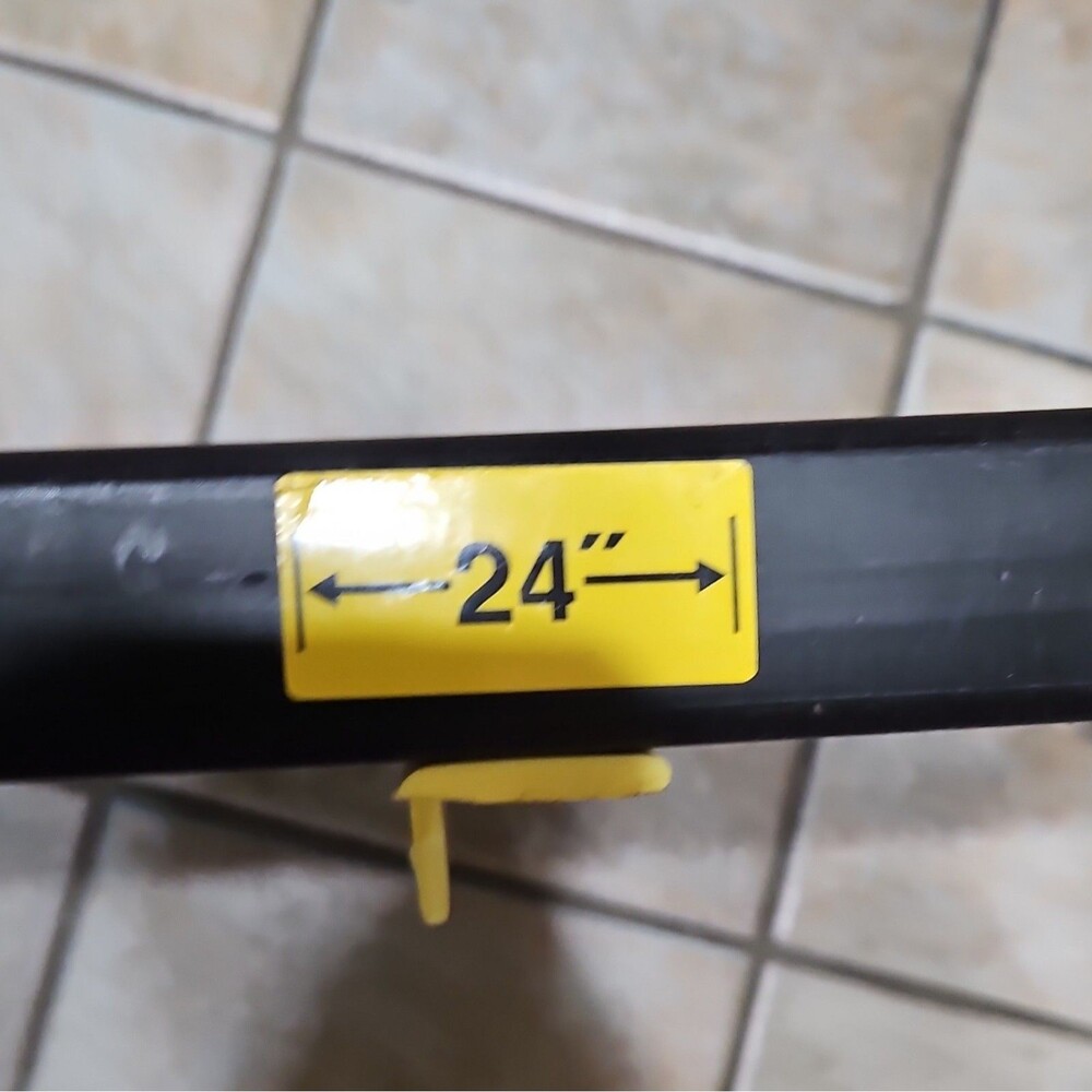William Frick & Co. Joist Mate Threshold Ramp Anti-Slip Plastic 24x16 Black/Yel… - Picture 4 of 8